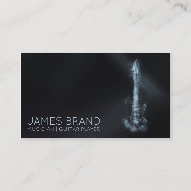 Musician Guitar Player Business Card (Front)