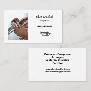 Musician Horn Player Composer Arranger  Business Card