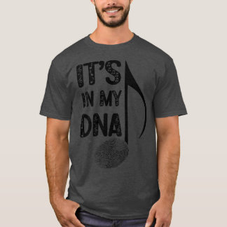 Musician It's In My Dna Hobby Orchestra Band Sheet T-Shirt