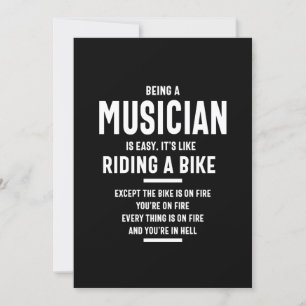Musician Job Title Gift Invitation