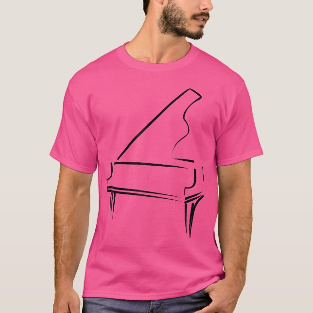 Musician Keyboard Or Pianist Piano Teacher Piano P T-Shirt (Front)