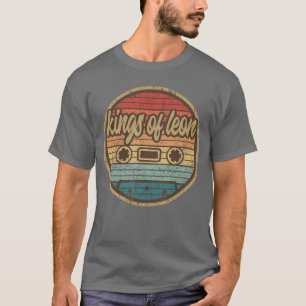 Musician Leons King Cassette Retro Circle 2000s Ro T-Shirt