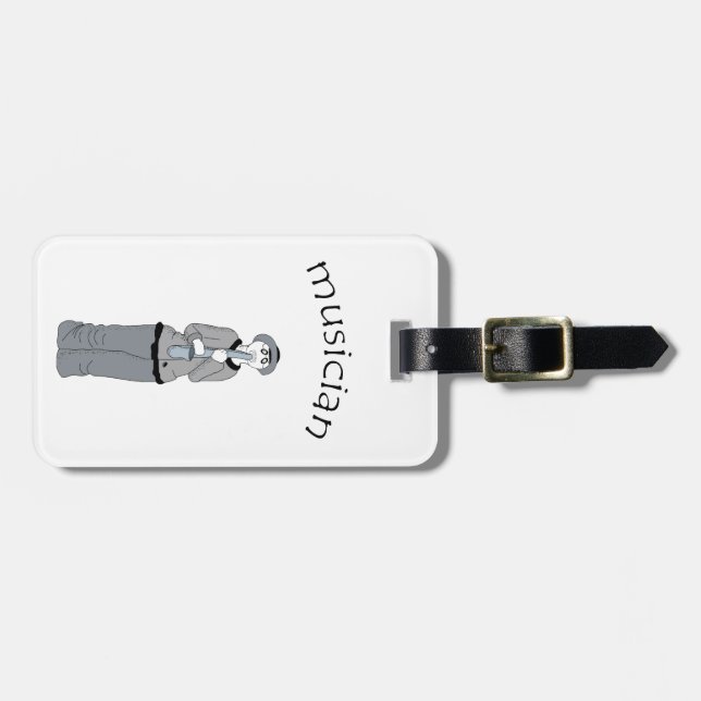 musician luggage tag (Front Horizontal)