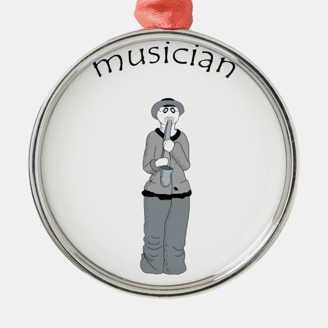 musician metal tree decoration (Front)