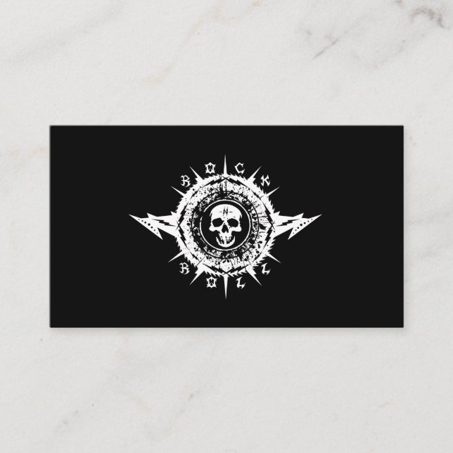 Musician Music Industry Guitar Lessons Rock Band   Business Card (Front)