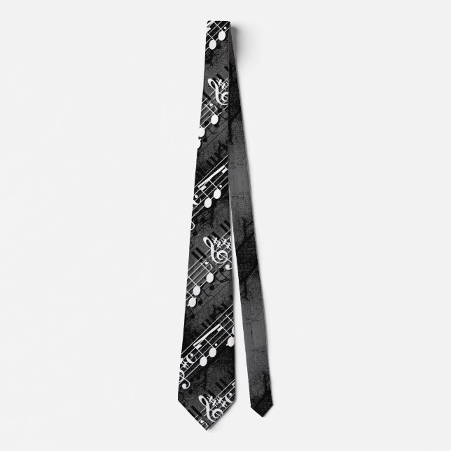 Musician Music Notes Tie (Front)