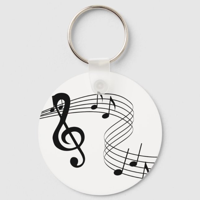 Musician Music Score Keychain (Front)