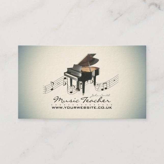 Musician/Music Teacher Business Card (Front)