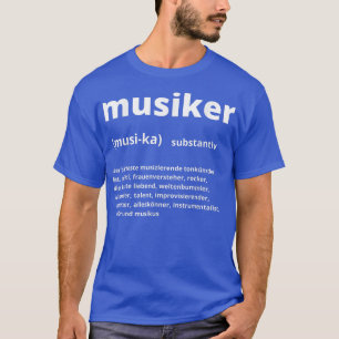 Musician Noon Definition, Music Saxophone Piano Ba T-Shirt