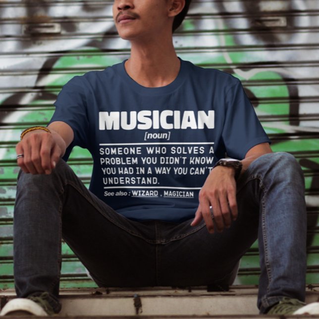 Musician Noun Musical Instrument Memes Funny T-Shirt (Creator Uploaded)