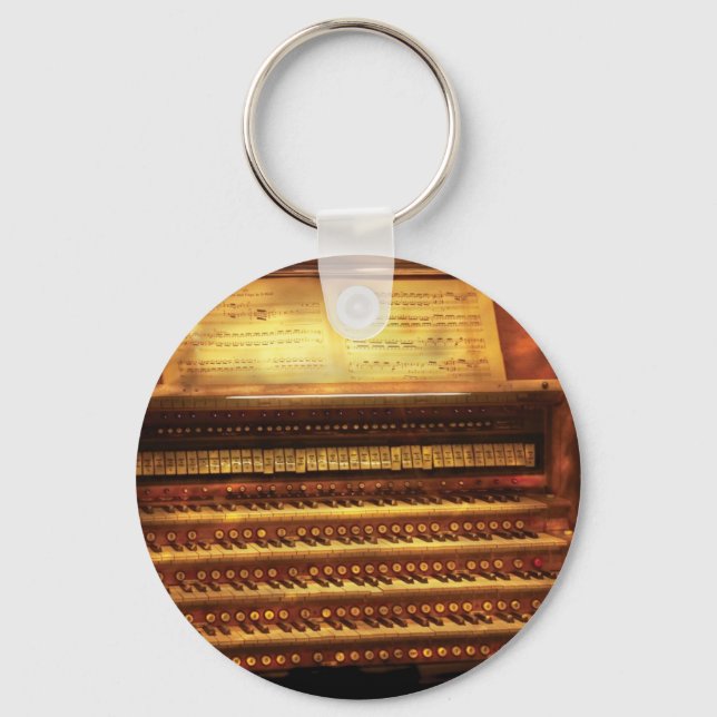 Musician - Organist - The Pipe Organ Key Ring (Front)