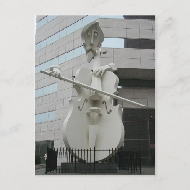 Musician Sculpture Postcard (Front)