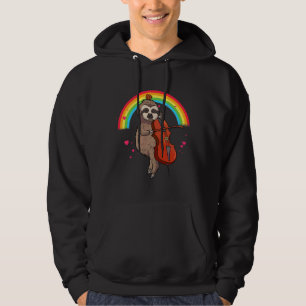 Musician Sloth Cello Player Cellists Hoodie