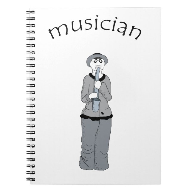 musician spiral notebook (Front)