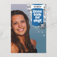 Musician Theatre Graduation Invitation