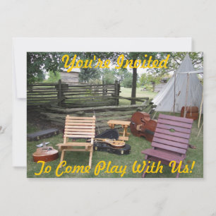 Musician "You're Invited To Come Play W Us" Invite