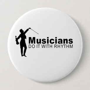 Musicians 10 Cm Round Badge