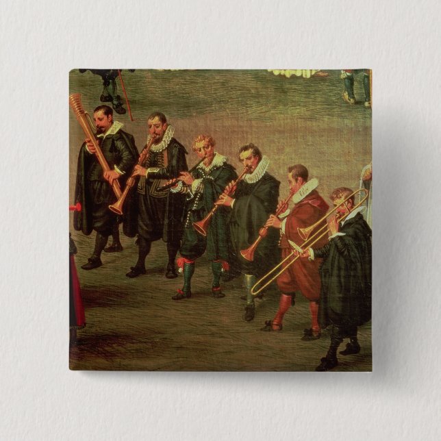 Musicians 15 Cm Square Badge (Front)