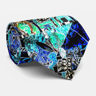 Musicians abstract tie