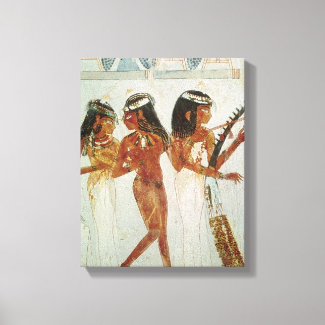 Musicians and a Dancer Canvas Print (Front)