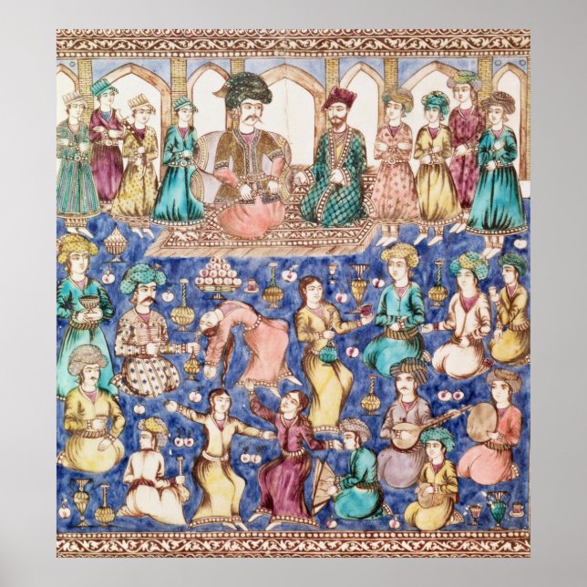 Musicians and dancers poster (Front)