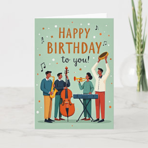 Musicians Art Birthday Card
