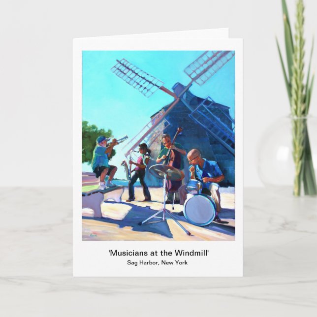 Musicians at the Windmill Card (Front)