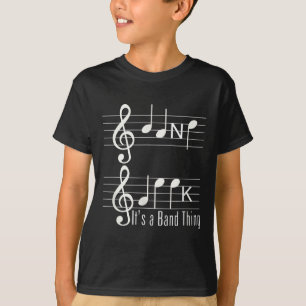 Musicians Band Geek Music Notes Spelling Funny T S T-Shirt