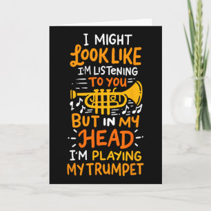 Musicians Birthday And Shop Trumpet Player Card