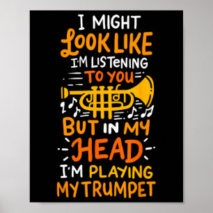 Musicians Birthday And Shop Trumpet Player Poster