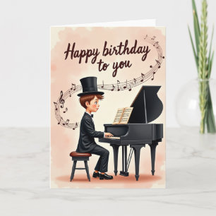 Musicians Birthday Melody Card