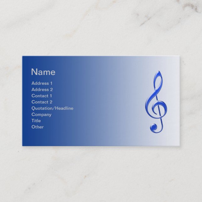 Musician's Business Card (Front)