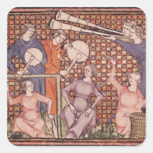 Musicians, from Ovide Moralise Square Sticker