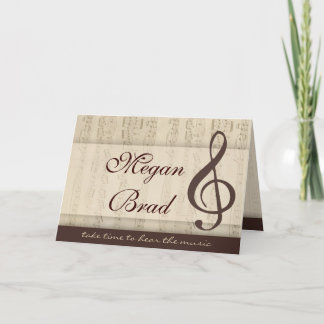 Musicians in love card