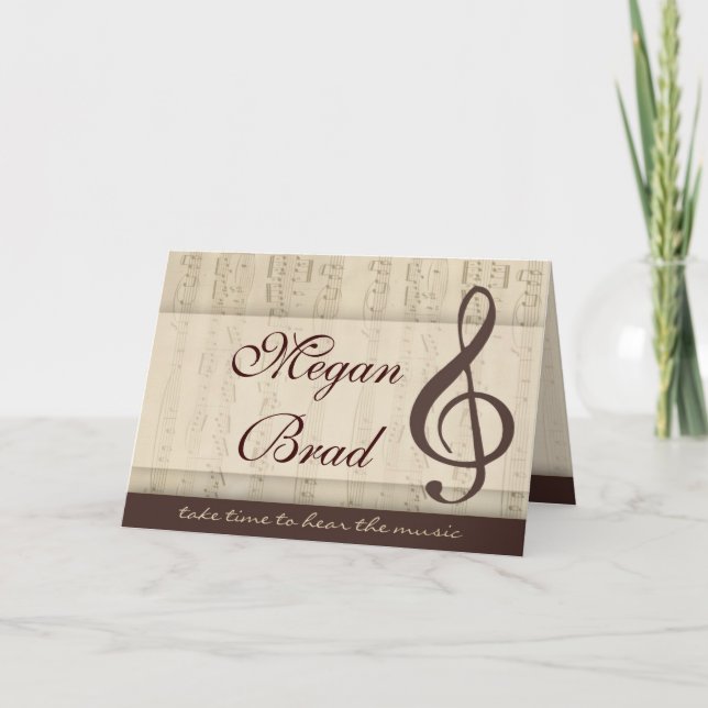 Musicians in love card (Front)