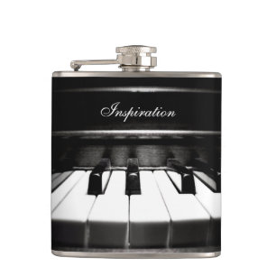 Musician's Inspiration Piano Personalised Flask