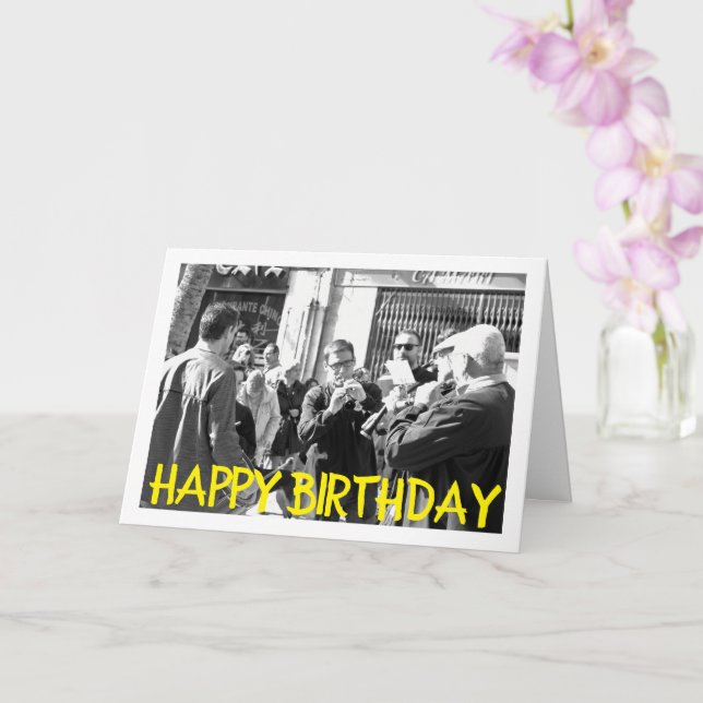 Musicians of Lliria, Spanish Portrait Card (Orchid)