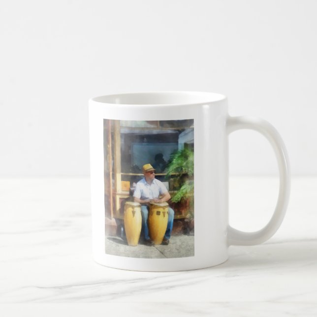 Musicians - Playing Bongo Drums Coffee Mug (Right)