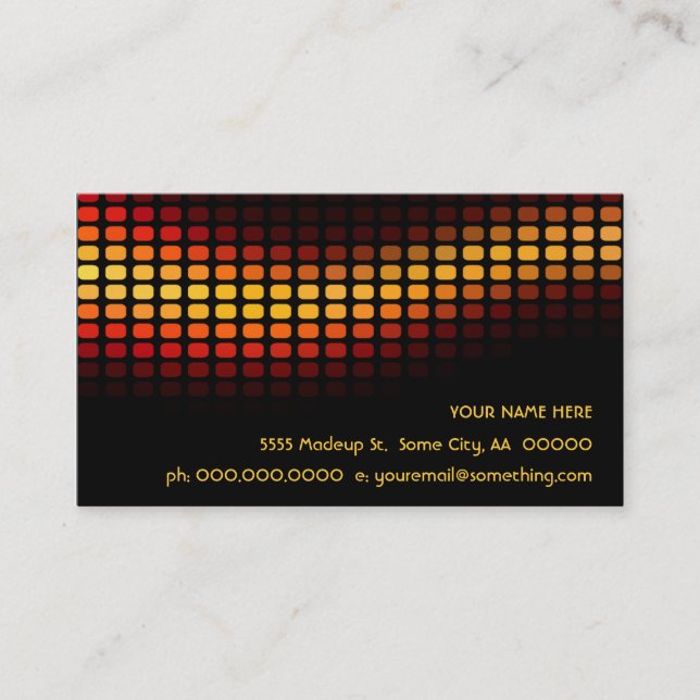 musicmeterz. business card (Front)