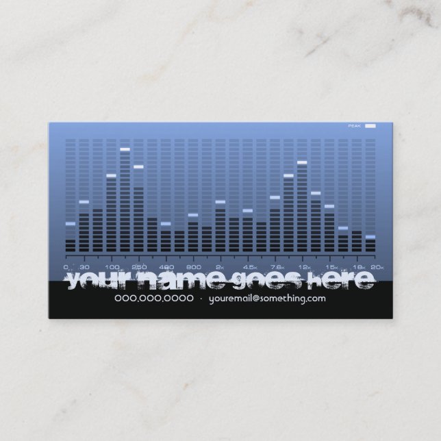 musicmeterz. v2. business card (Front)