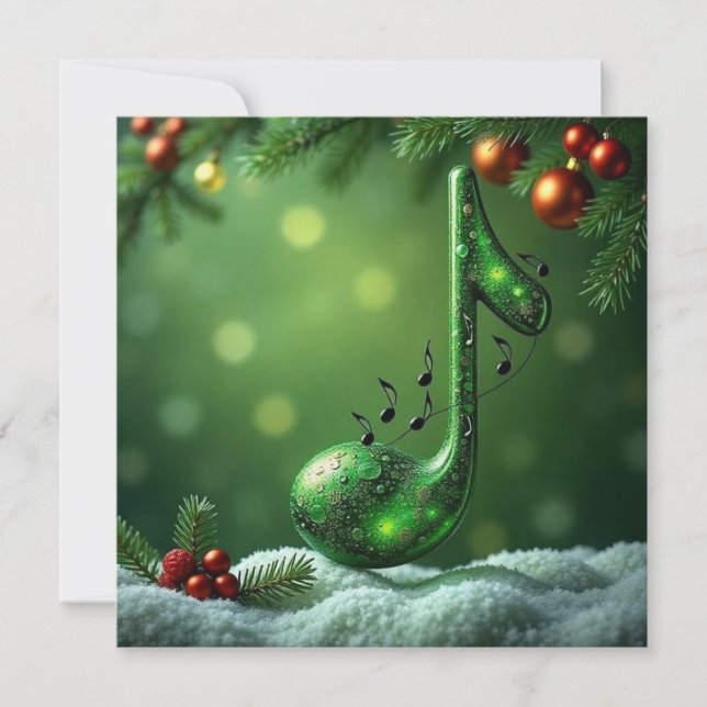 musicnote Greeting Card (Front)
