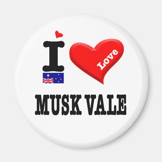 MUSK VALE - I Love Magnet (Front)