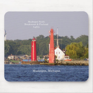 Muskegon Entrance Lights mouse pad