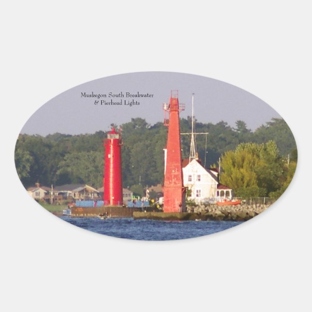 Muskegon Entrance Lights sticker (Front)