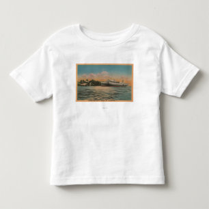 Muskegon, MI - View of Milwaukee Clipper Toddler T-Shirt