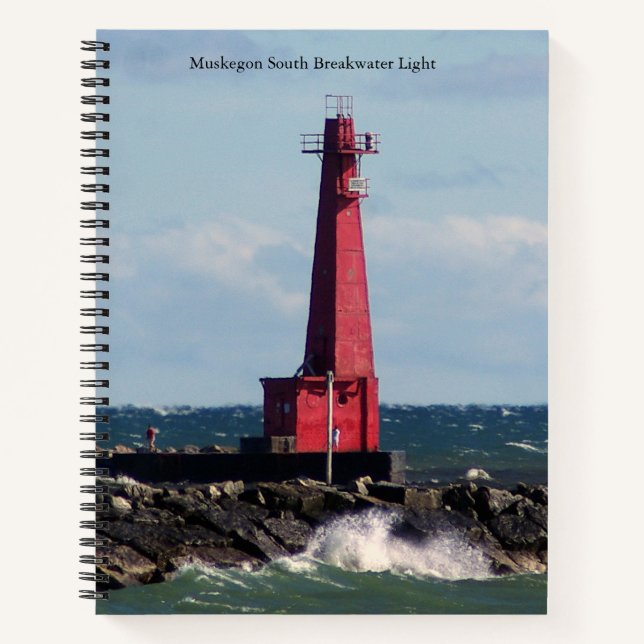 Muskegon South Bkw & Pierhead Lights notebook (Front)