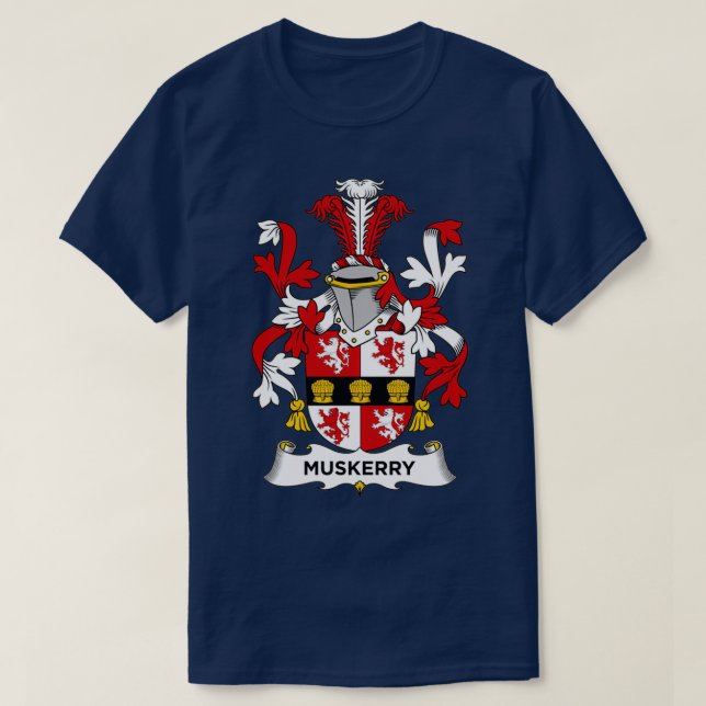 Muskerry Coat of Arms Family Crest  T-Shirt (Design Front)
