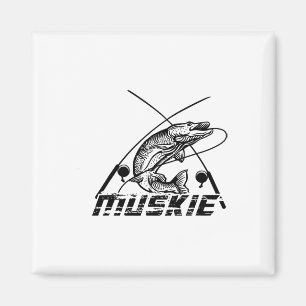 Muskie Fishing Magnet
