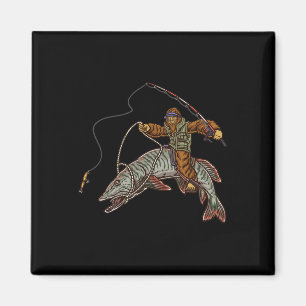 Muskie Fishing Tiger Musky Hunting Bigfoot Fisherm Magnet