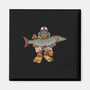 Muskie Fishing Tiger Musky Hunting Bigfoot Fisherm Magnet